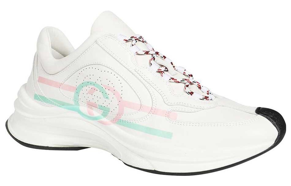 (WMNS) Gucci Run Sneaker 'White Pink Turquoise' 734904-UHH20-9014 - 3