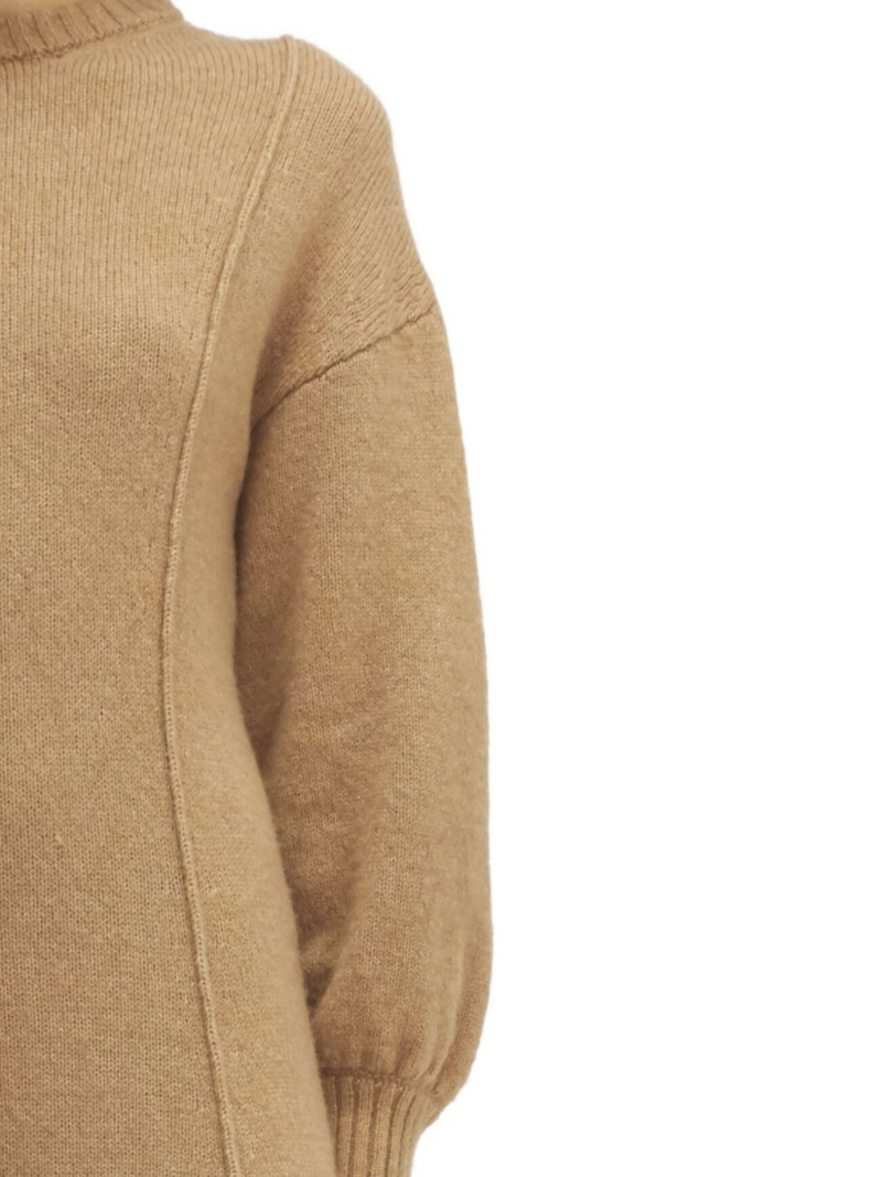 Tanner merino wool seam detail midi dress 5