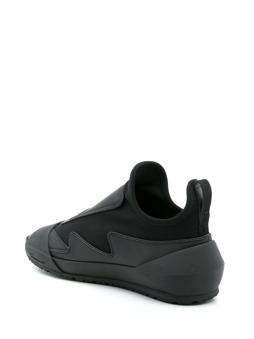 leather sock style sneakers - 3