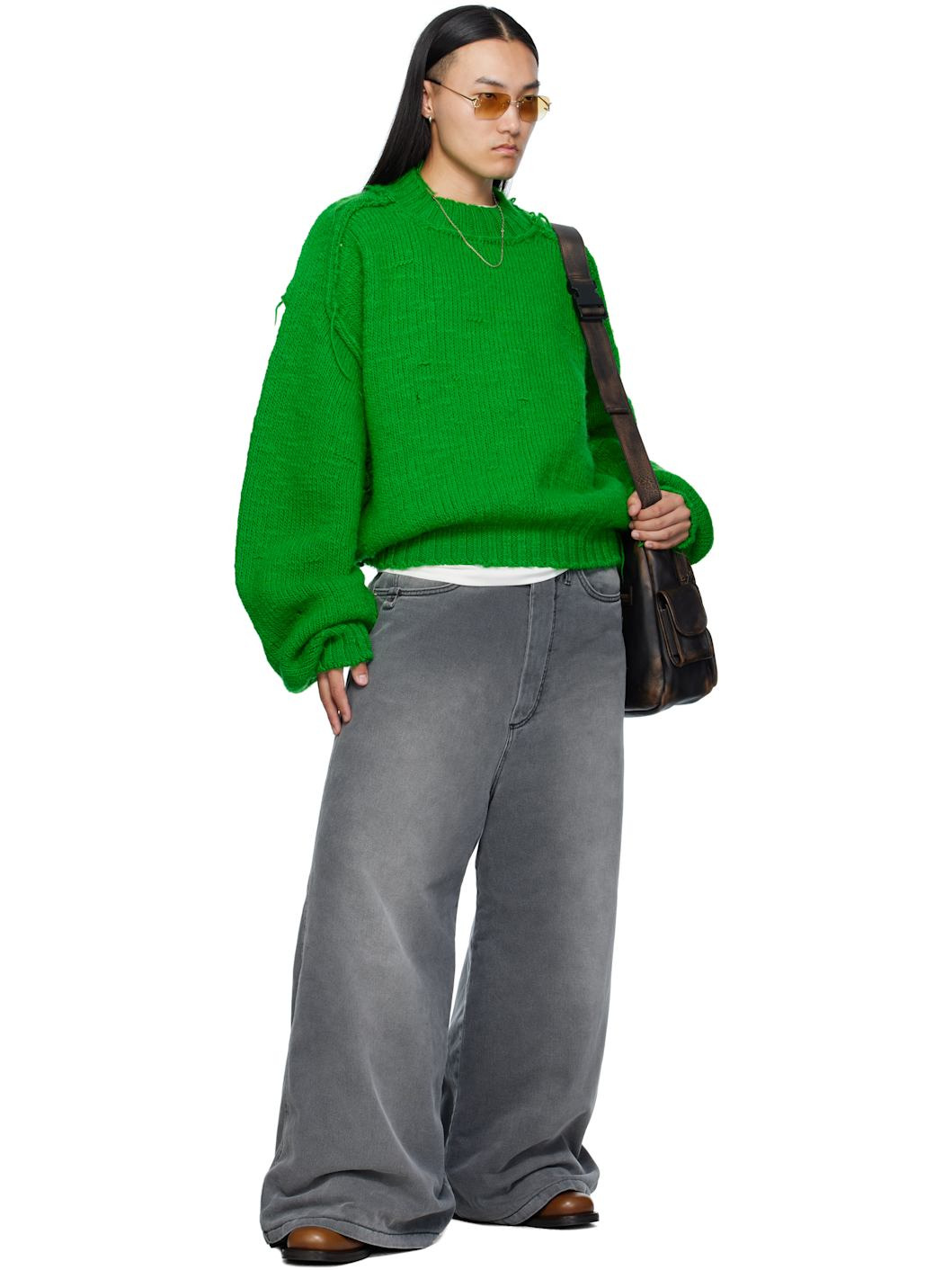 Green Kingpin Knit Sweater - 5
