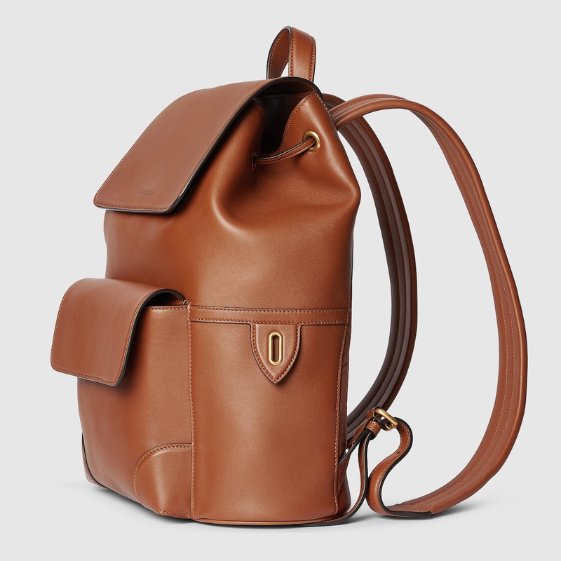 GUCCI GG Emblem medium backpack outlook