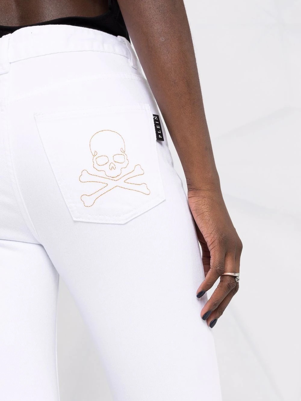 high-waisted flared jeans - 3