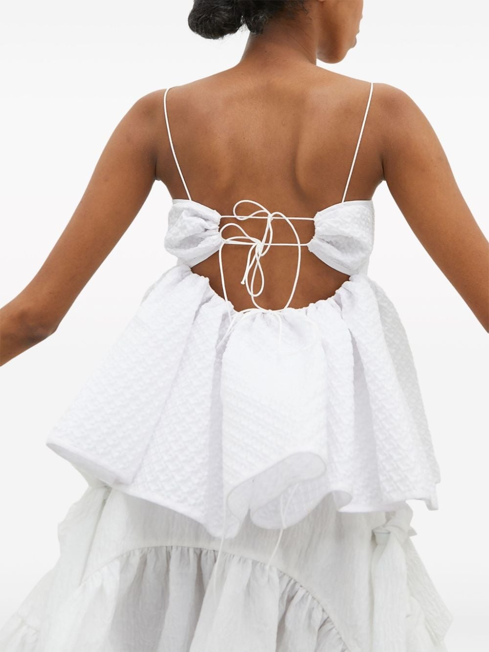 Selena matelassÃ© cotton blend top - 3