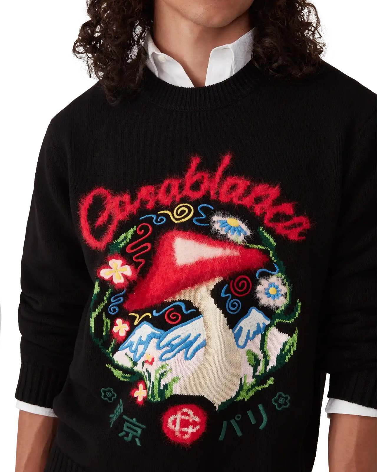 Cotton Embroidered Mushroom Jumper - 5