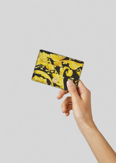 VERSACE Barocco Print Leather Card Case outlook