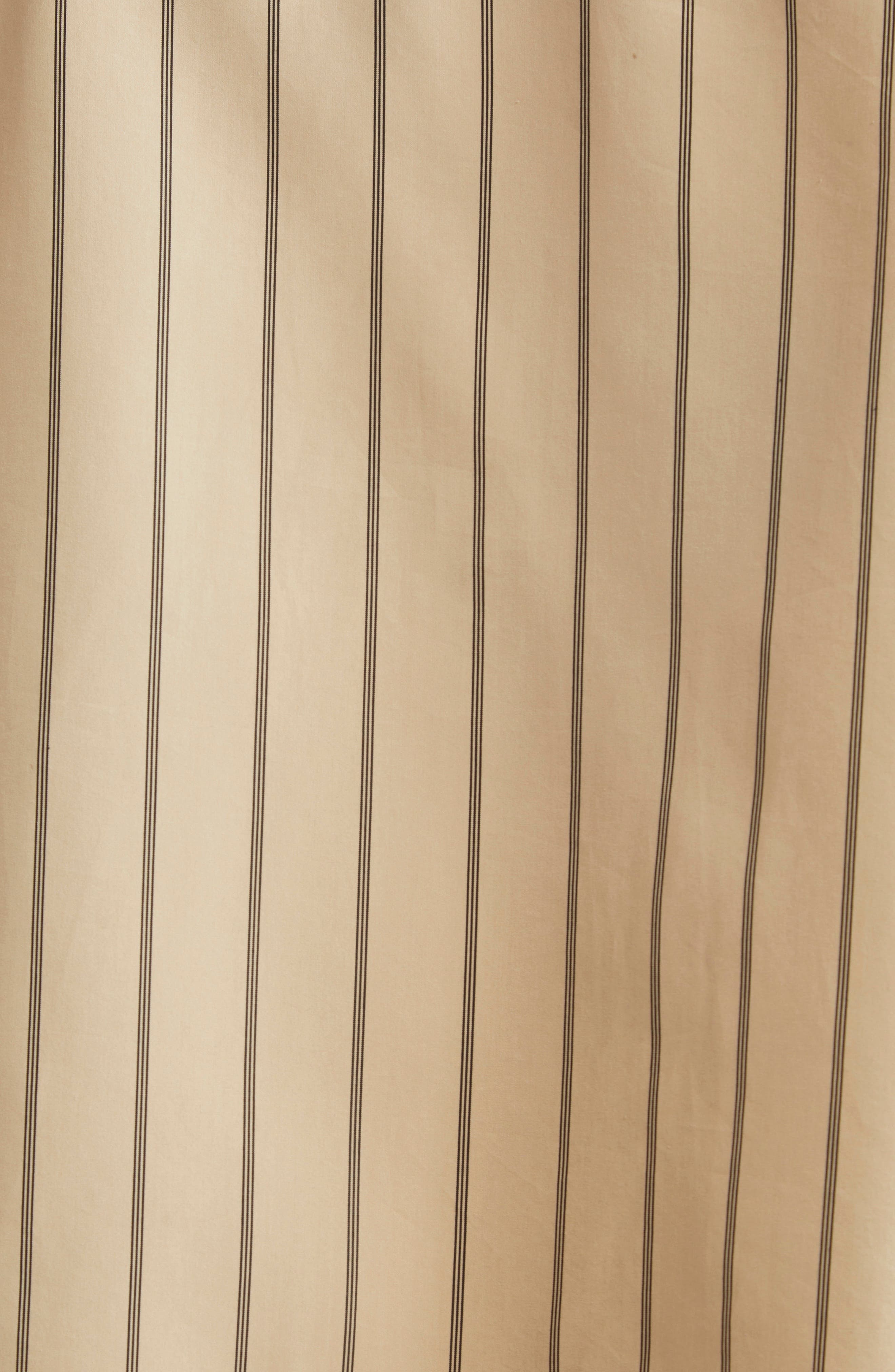 Proenza Schouler Addy Stripe Cotton & Silk Button-Up Shirt in Taupe Multi at Nordstrom - 7