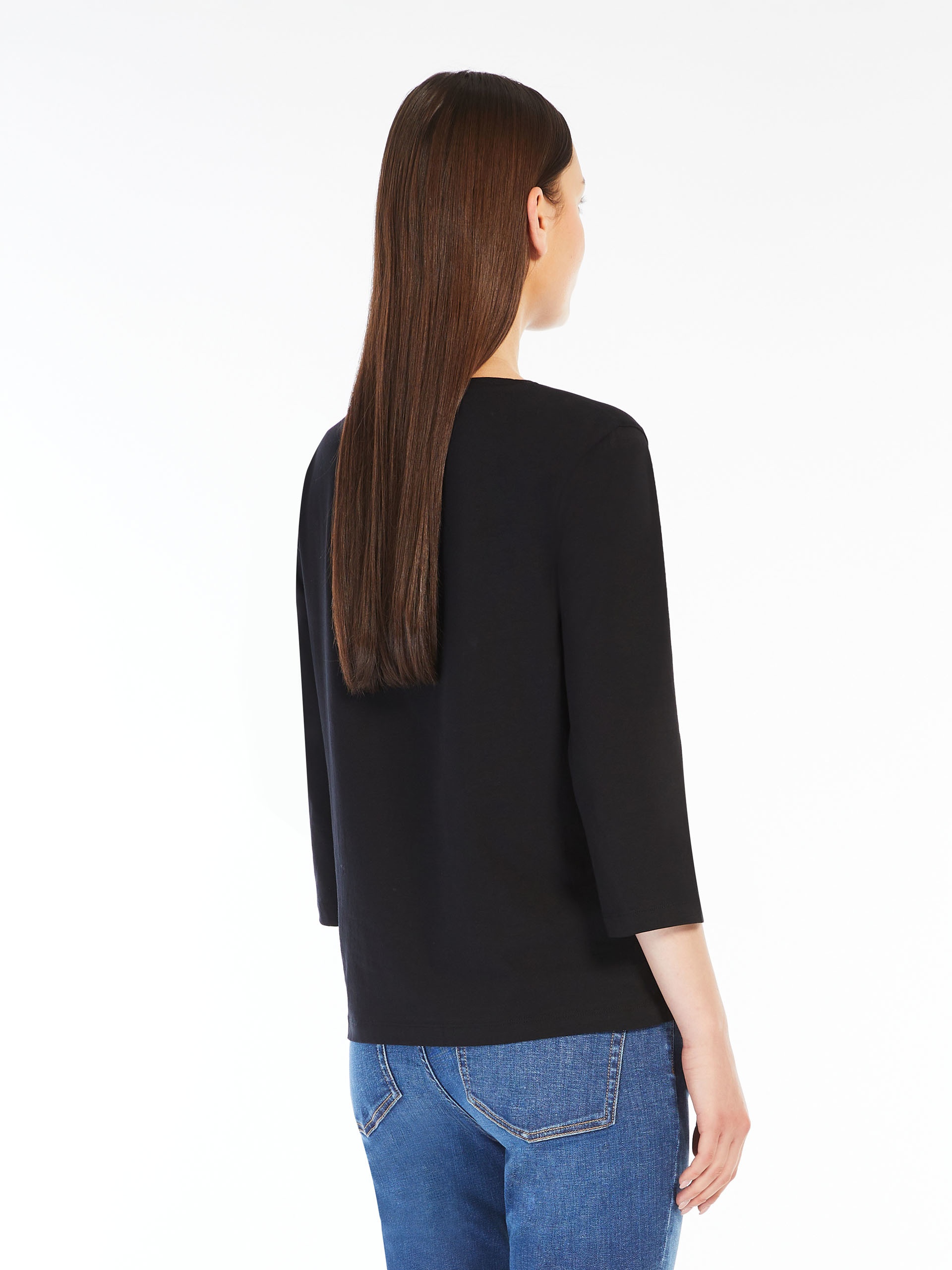 MULTIA Jersey boat-neck T-shirt - 4