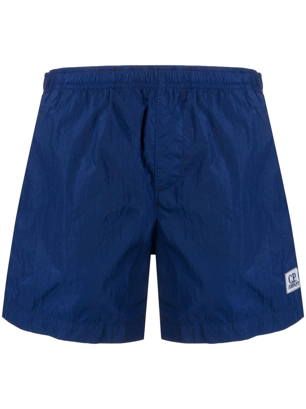 logo-patch swim shorts - 1