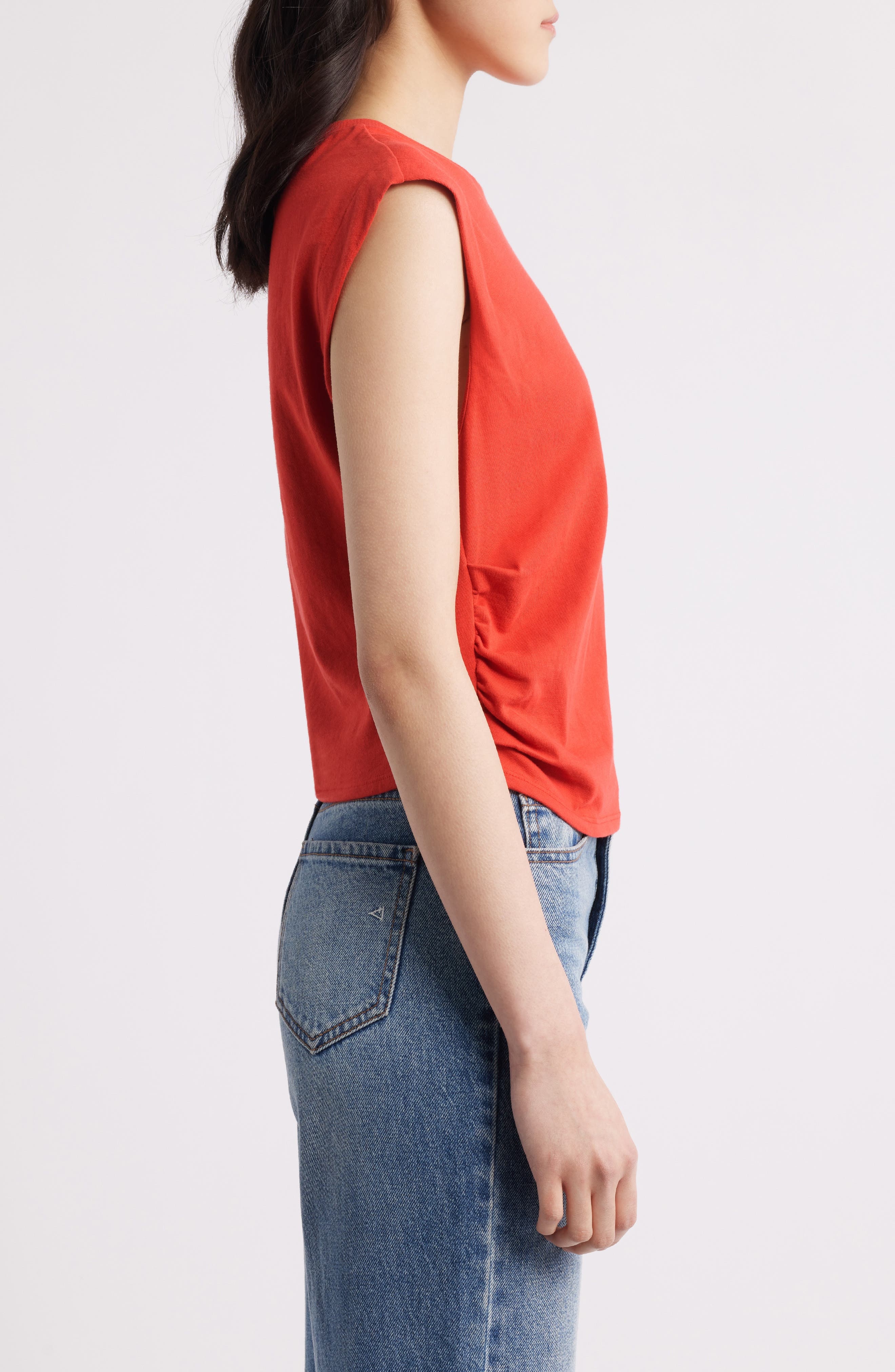 rag & bone Mica Gathered Muscle Tee at Nordstrom - 3