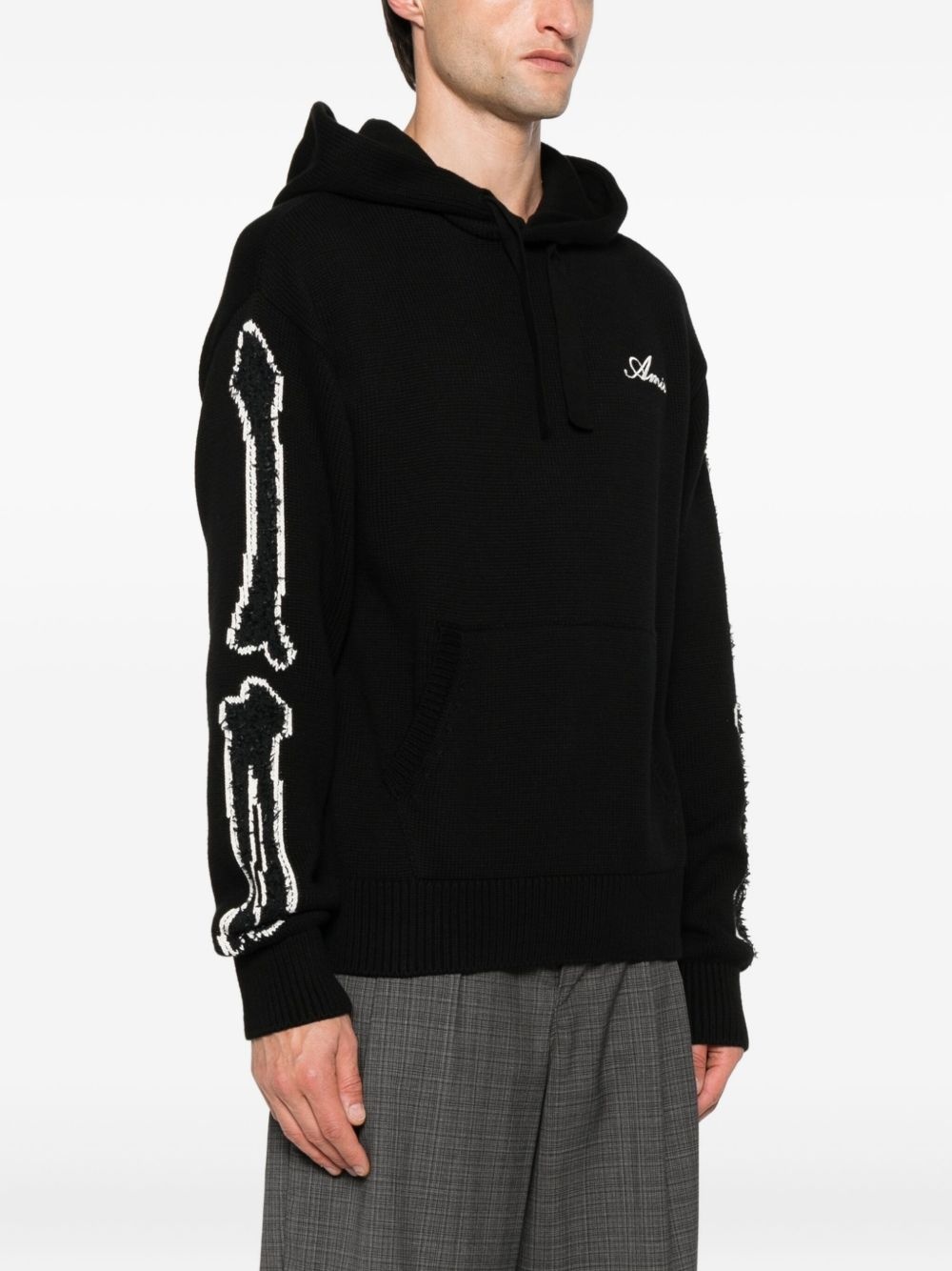 bone-print hoodie - 3