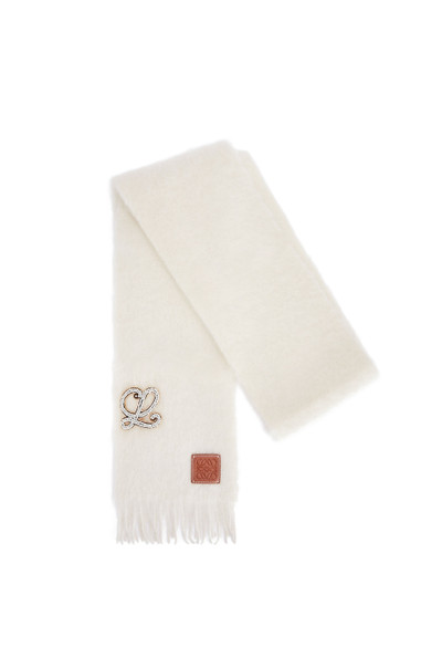 Loewe Brooch scarf in mohair and wool outlook