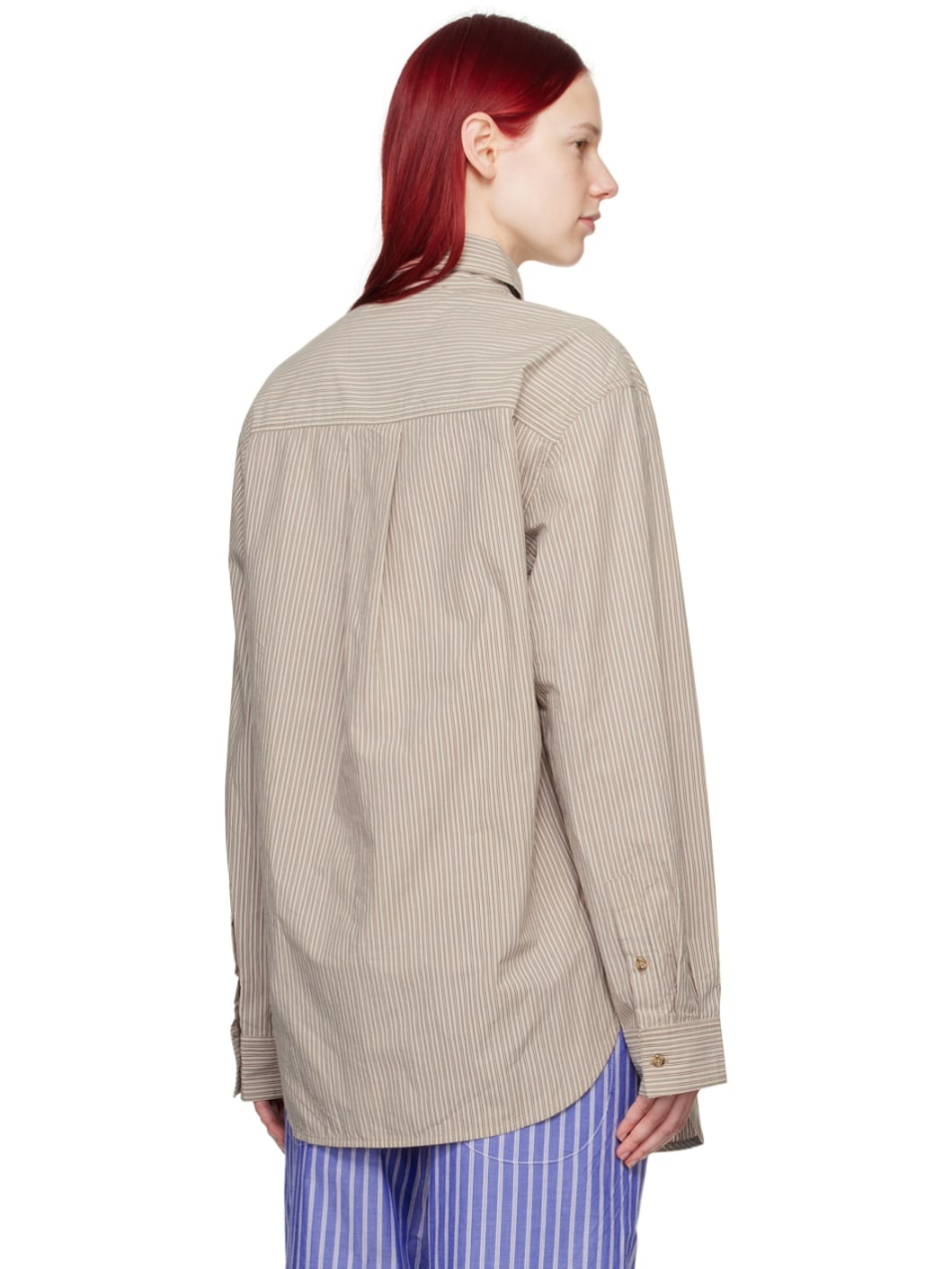 Brown Printed Shirt - 3