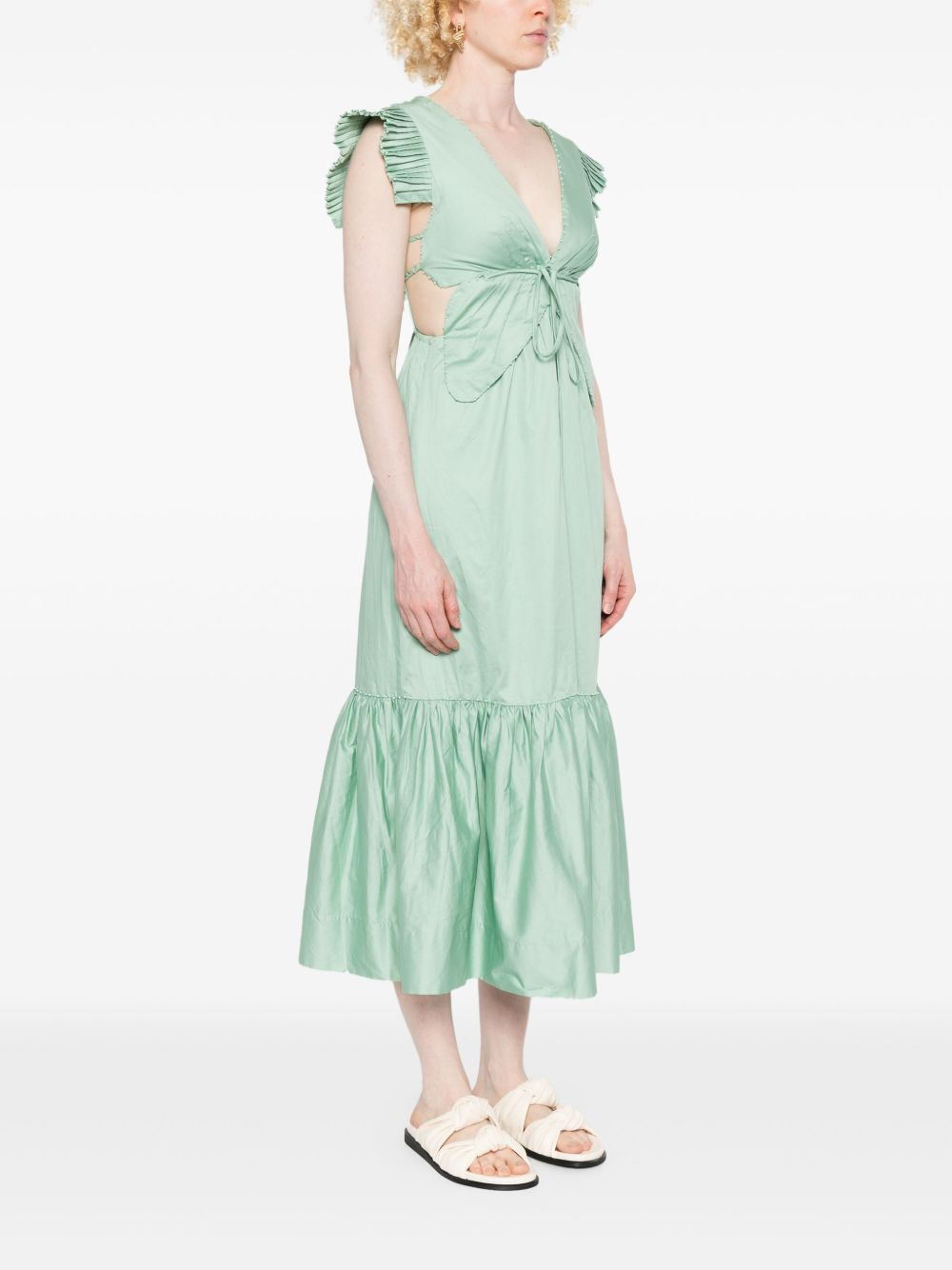 cut-out midi dress - 3