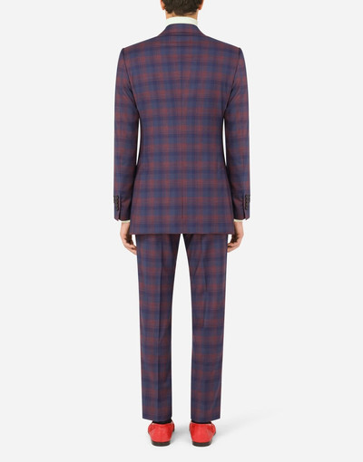 Dolce & Gabbana Check wool Beat-fit suit outlook