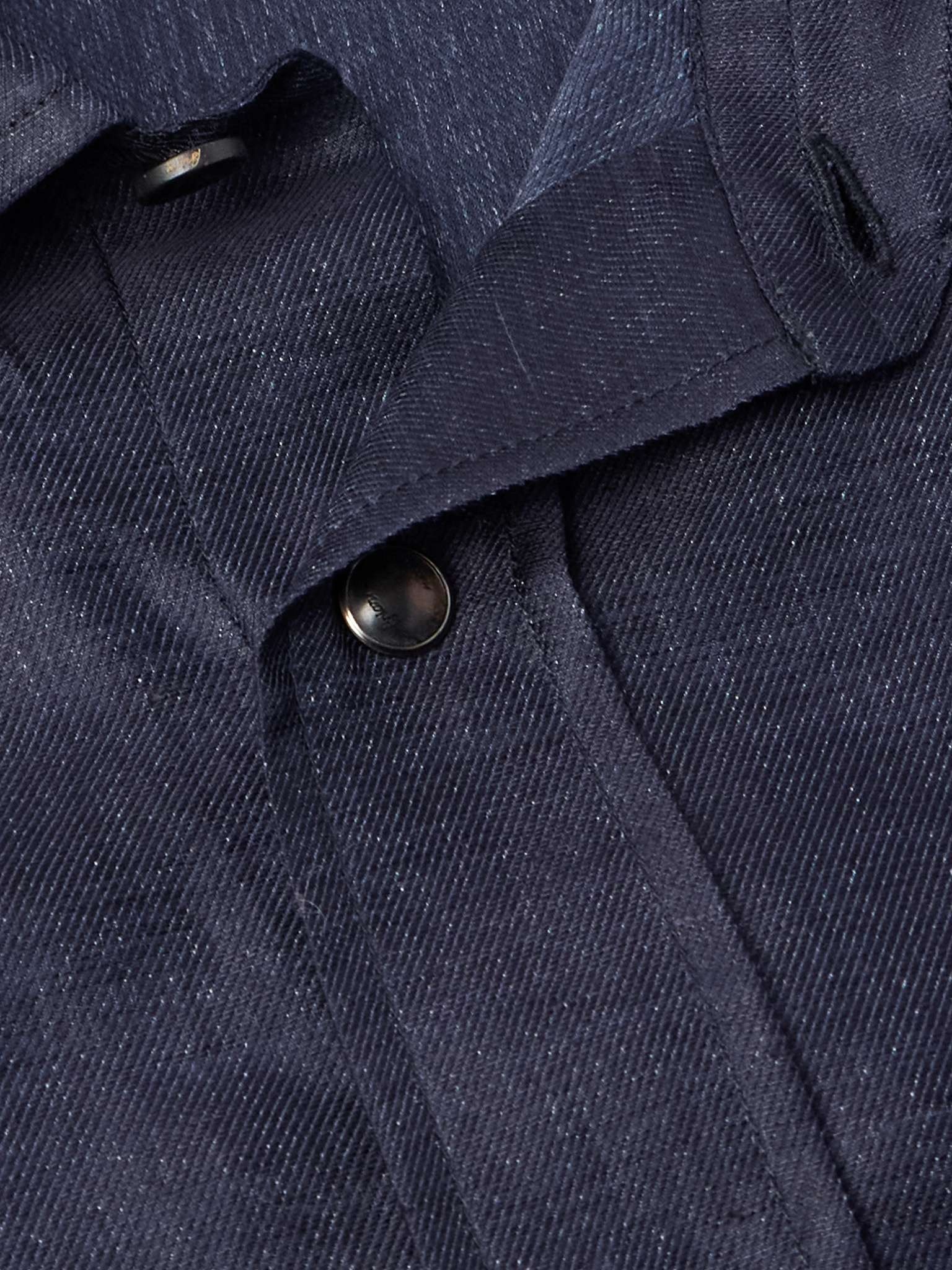 Cotton and Linen-Blend Twill Shirt - 5