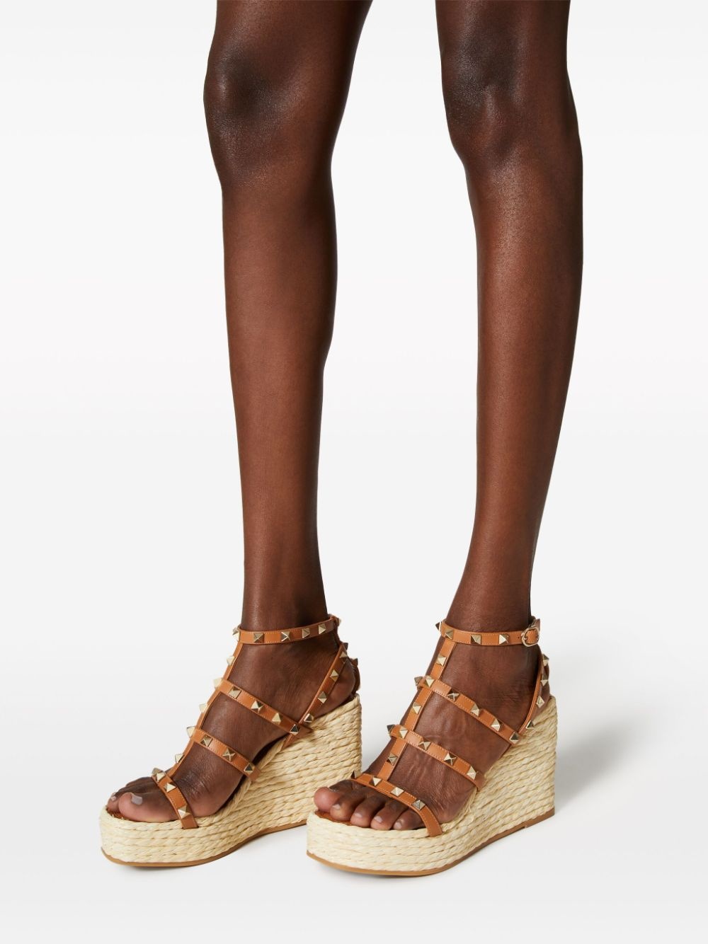 Rockstud 95mm wedge espadrilles - 6