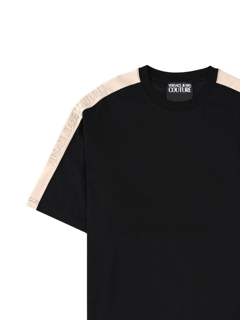 VERSACE JEANS COUTURE logo stripe detail T-shirt outlook