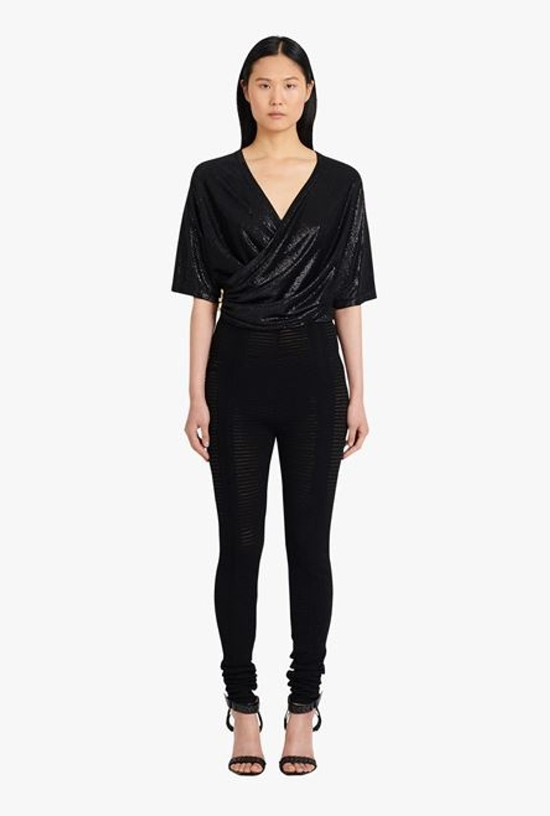 Black knit leggings 4