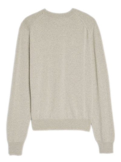 Maison Kitsuné logo-embroidered merino jumper outlook