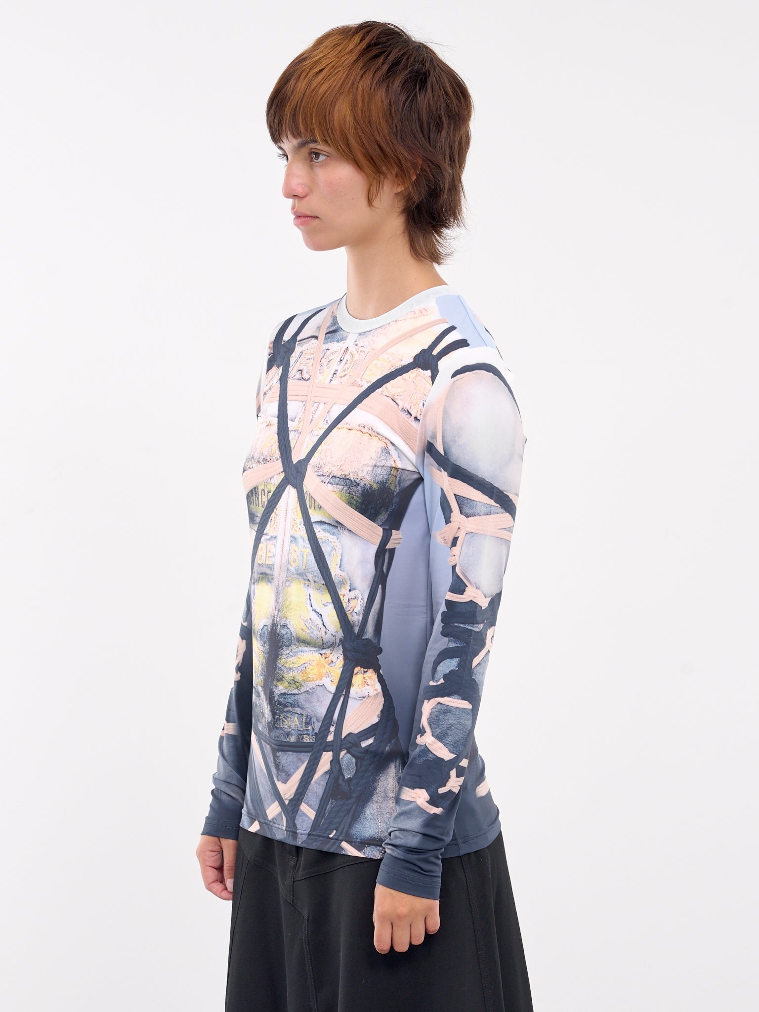 Bondage Print Long Sleeve Tee - 2