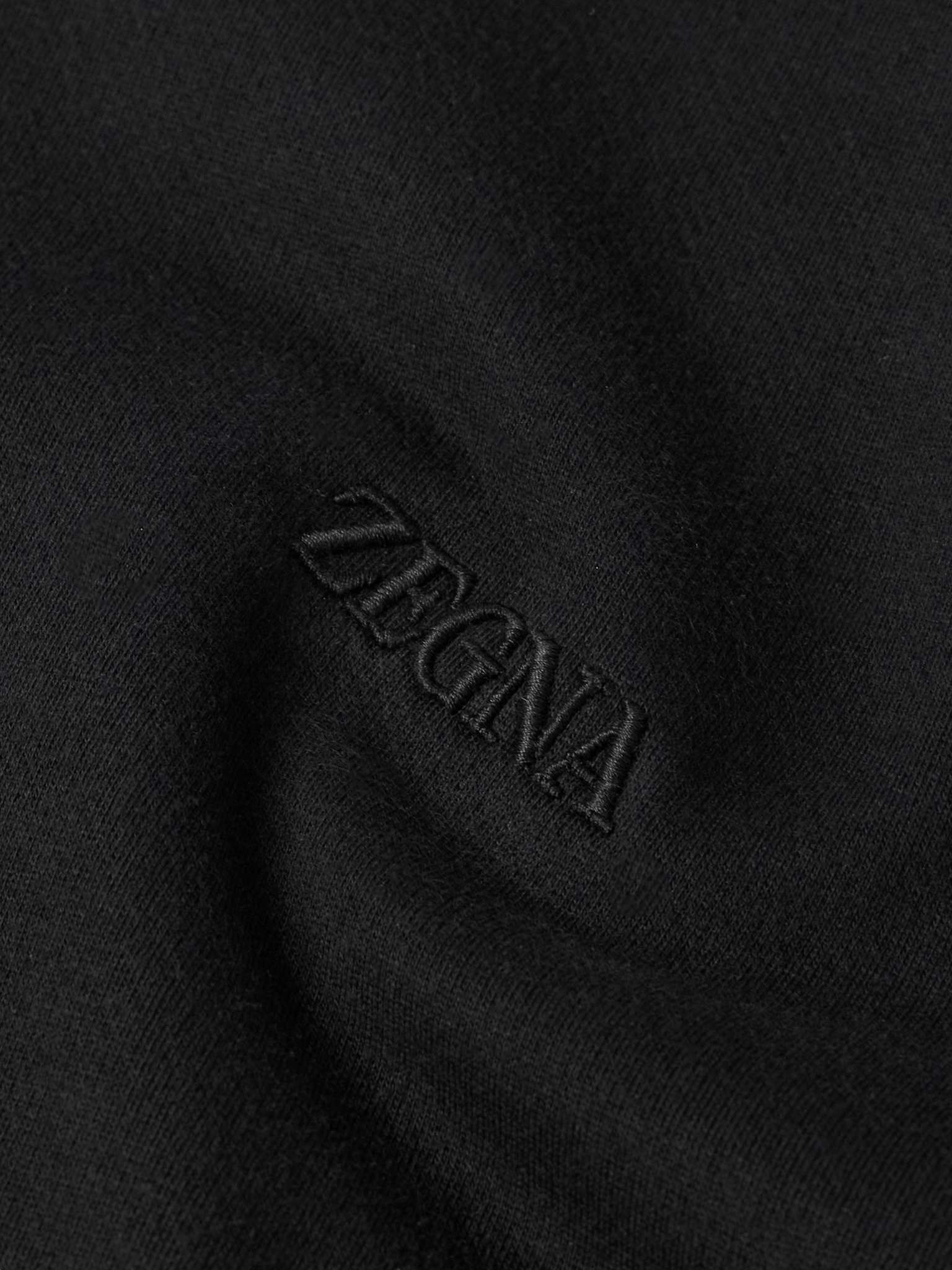 Logo-Embroidered Cotton-Blend Jersey Sweatshirt - 4