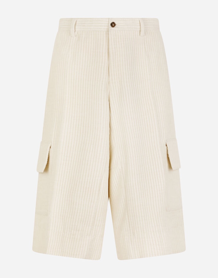 Corduroy cargo shorts - 3