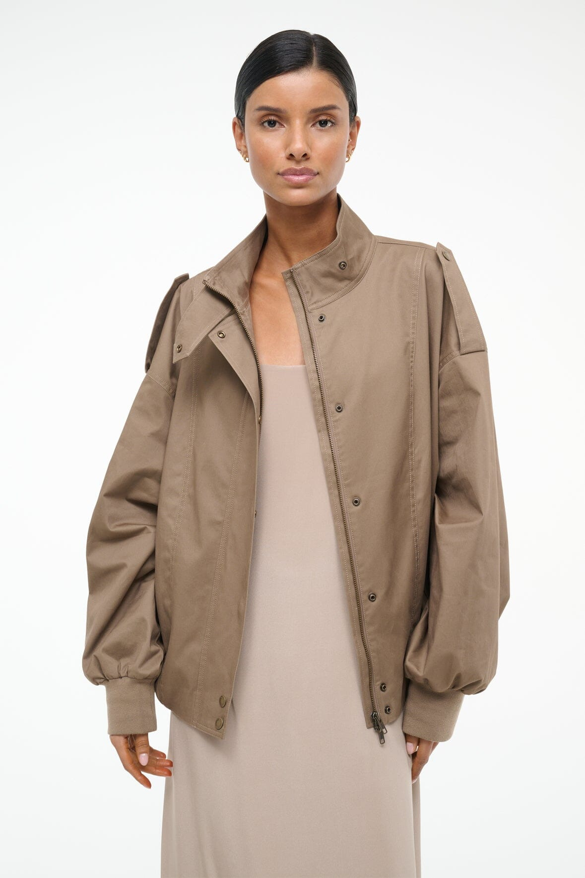 STAUD SIMONE JACKET TAUPE - 4