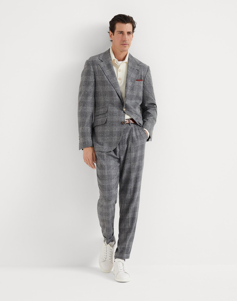 실크, 모직 및 캐시미어 Prince of Wales deconstructed Cavallo blazer 5