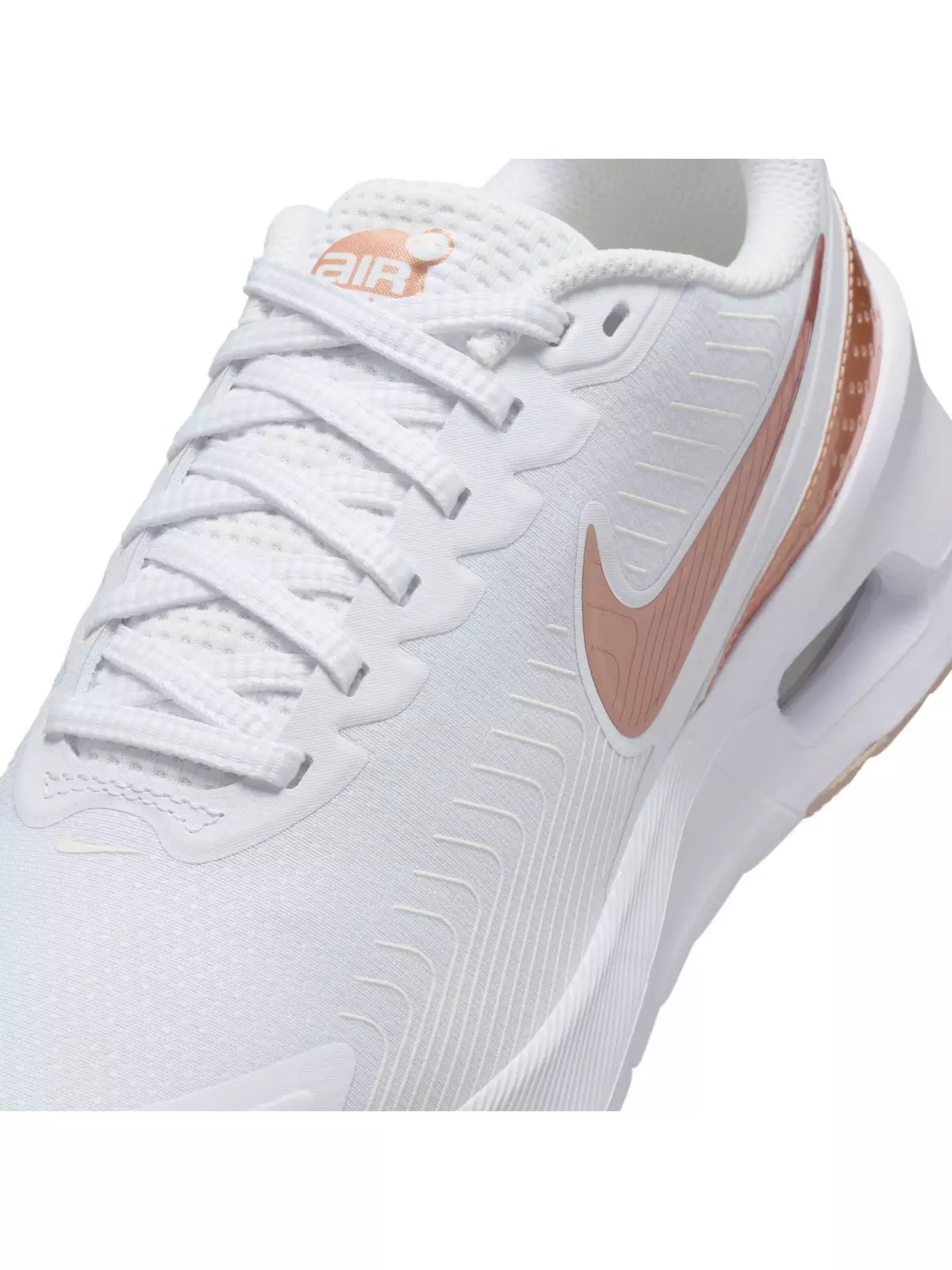 Air Max Nuaxis "White/Sand/Black/Metallic Red Bronze" Women's Shoe - 7
