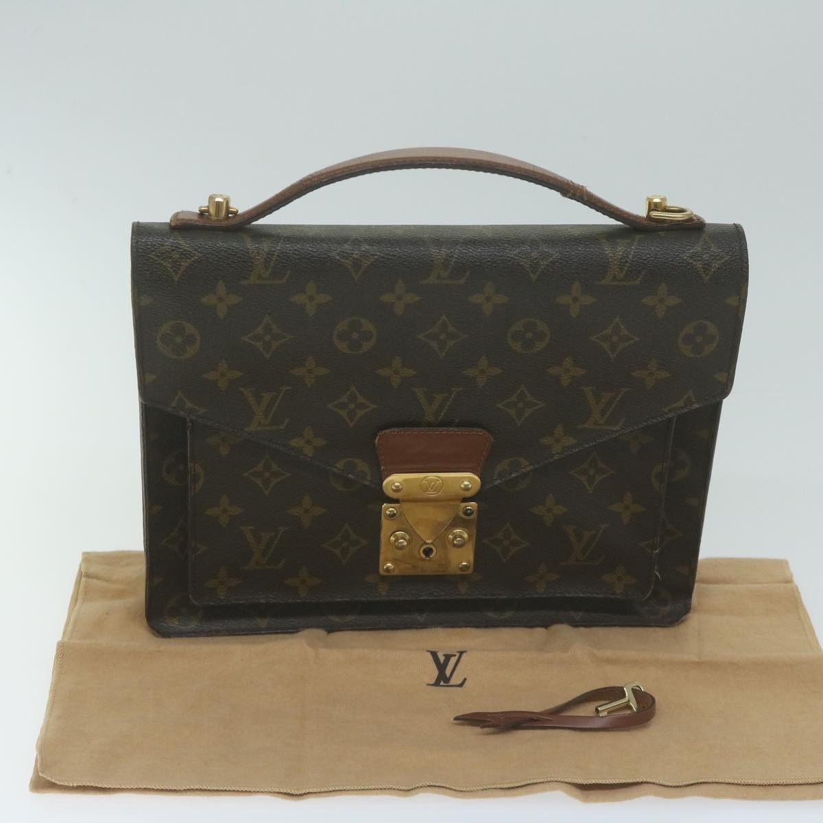 LOUIS VUITTON Monogram Monceau 28 Hand Bag M51185 - 12