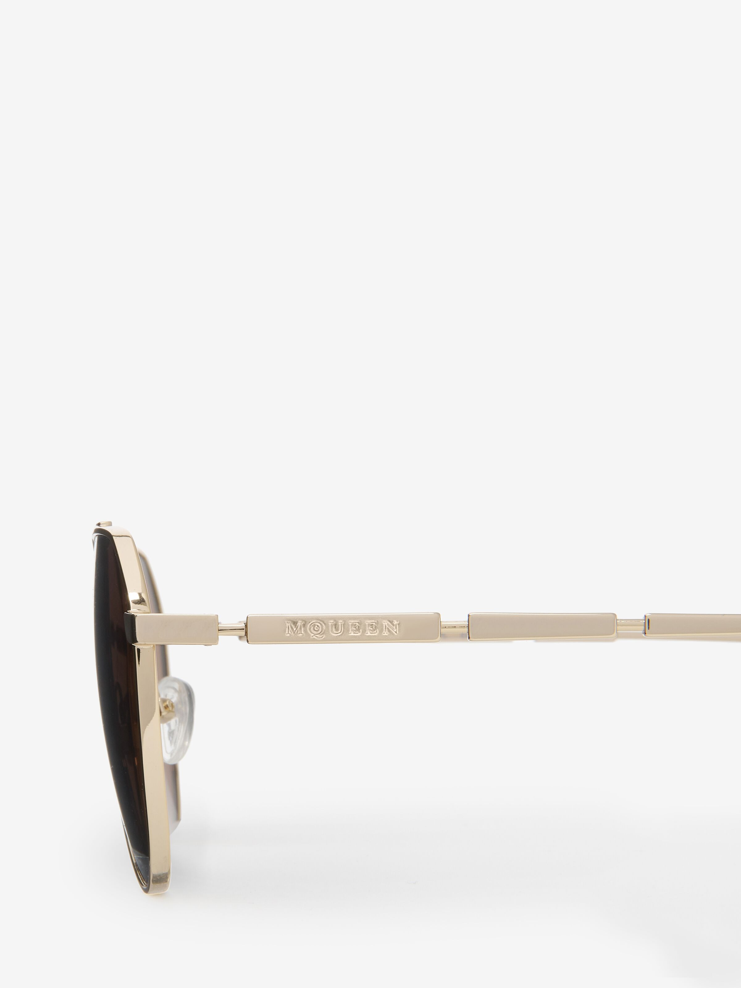 Metal Plaque Pilot Sunglasses - 4