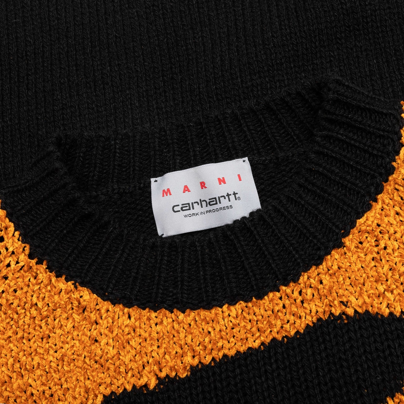 MARNI X CARHARTT WIP LOGO JUMPER - BLACK - 3