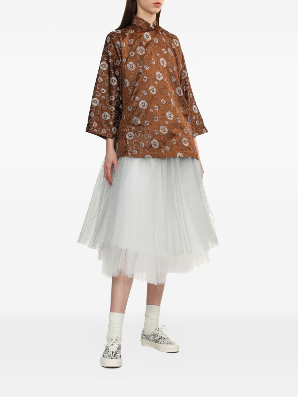 floral-print blouse - 2