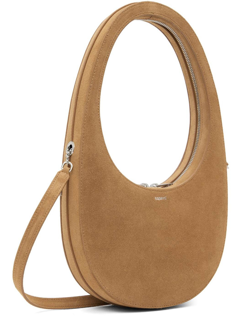 COPERNI Tan Suede Crossbody Swipe Bag outlook