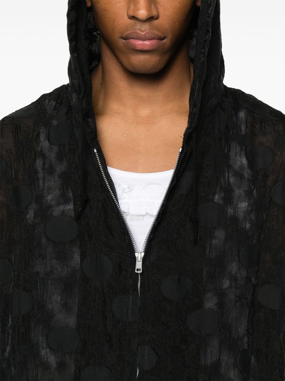zip-up hooded jacket - 5