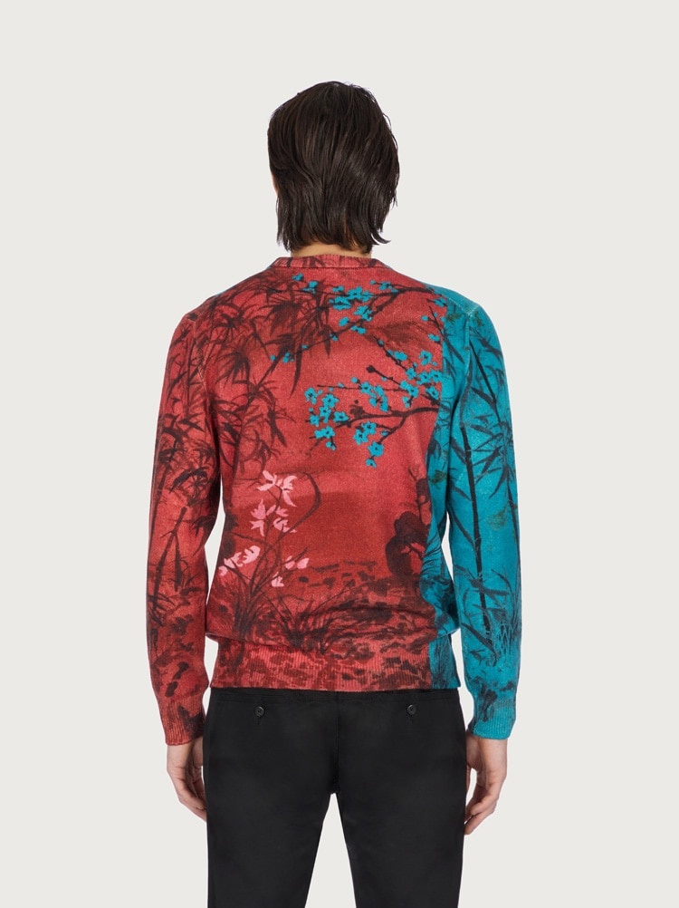 CREW NECK RABBIT SWEATER - 3