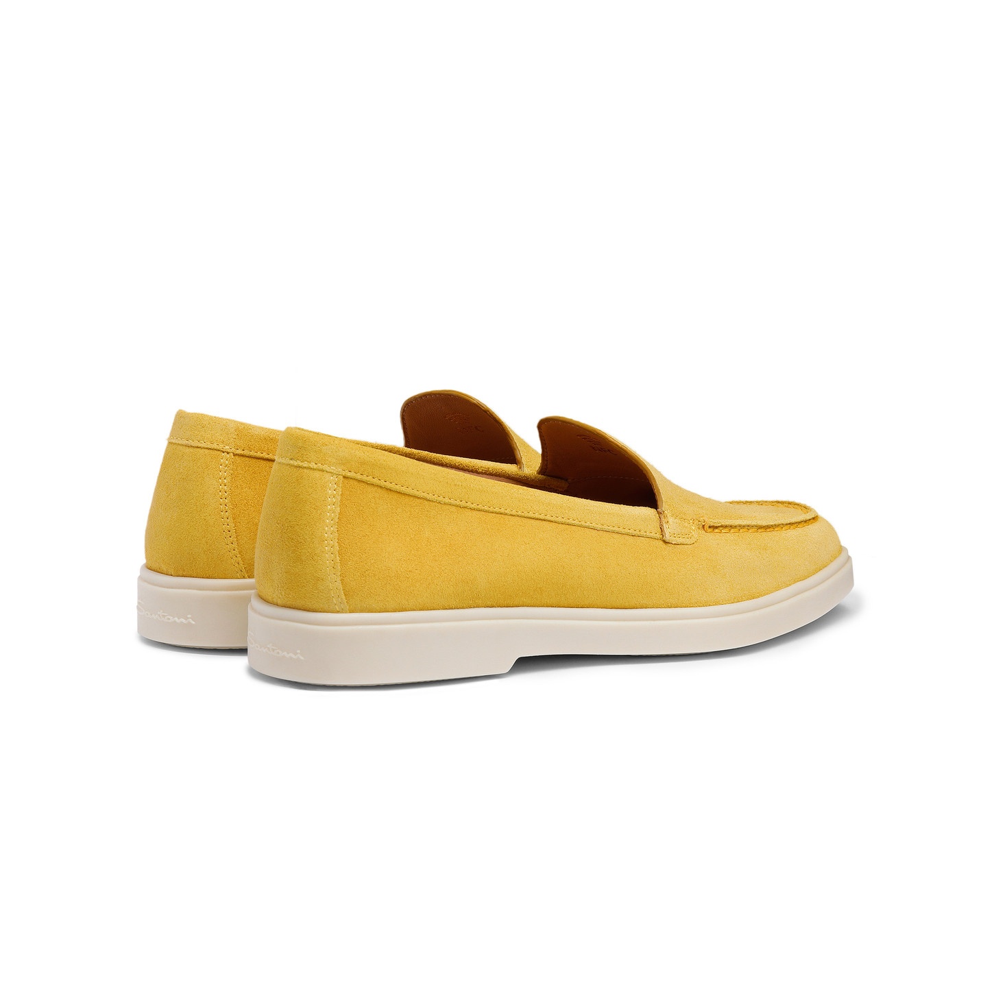 Women's yellow suede loafer - 4