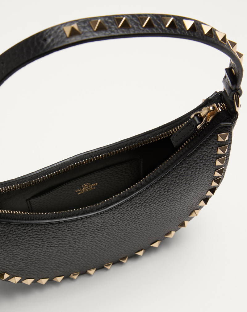 Valentino MINI ROCKSTUD HOBO BAG IN GRAINY CALFSKIN outlook