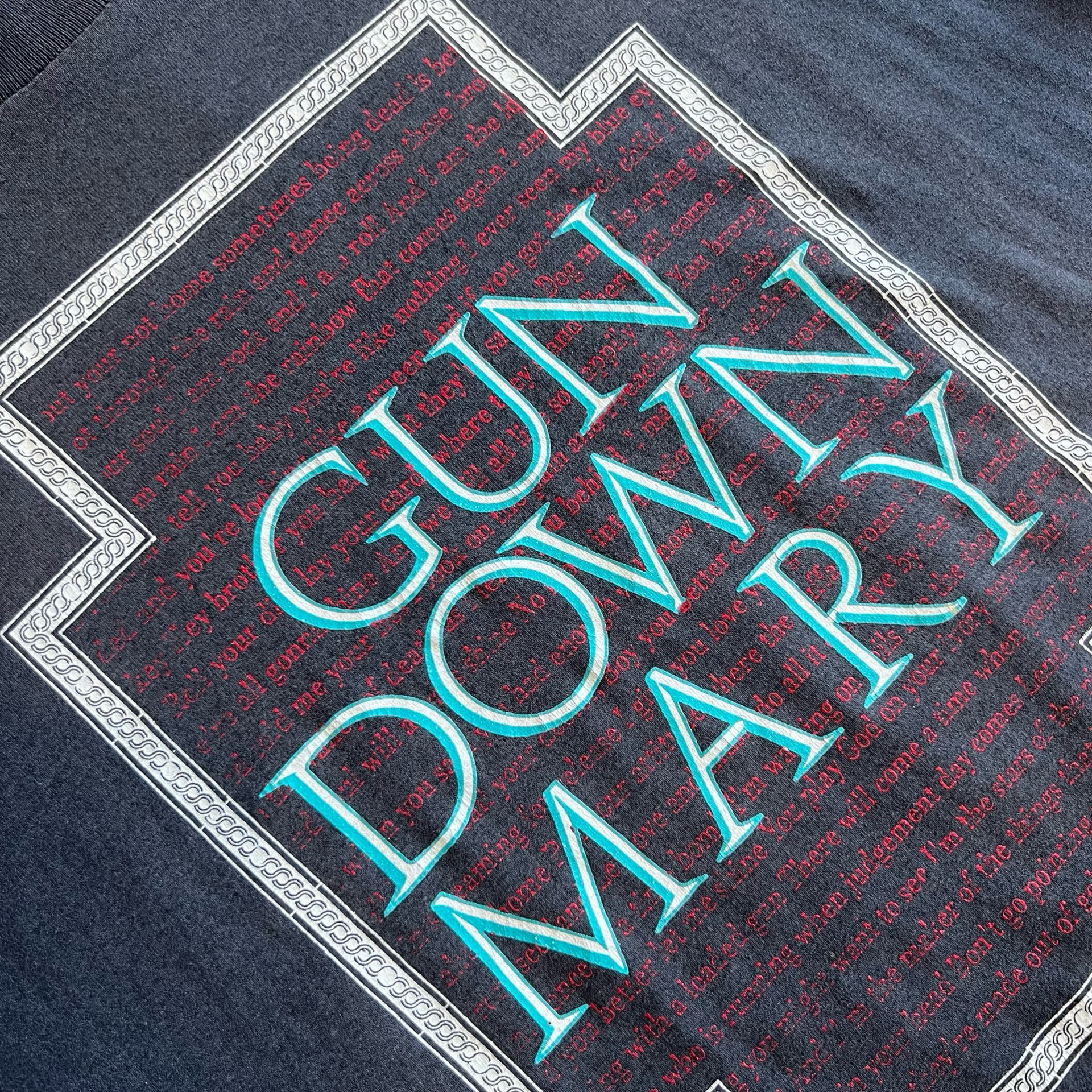 Final Blow - Vintage 1992 Gun Down Mary Band Shirt SZ XL - 3