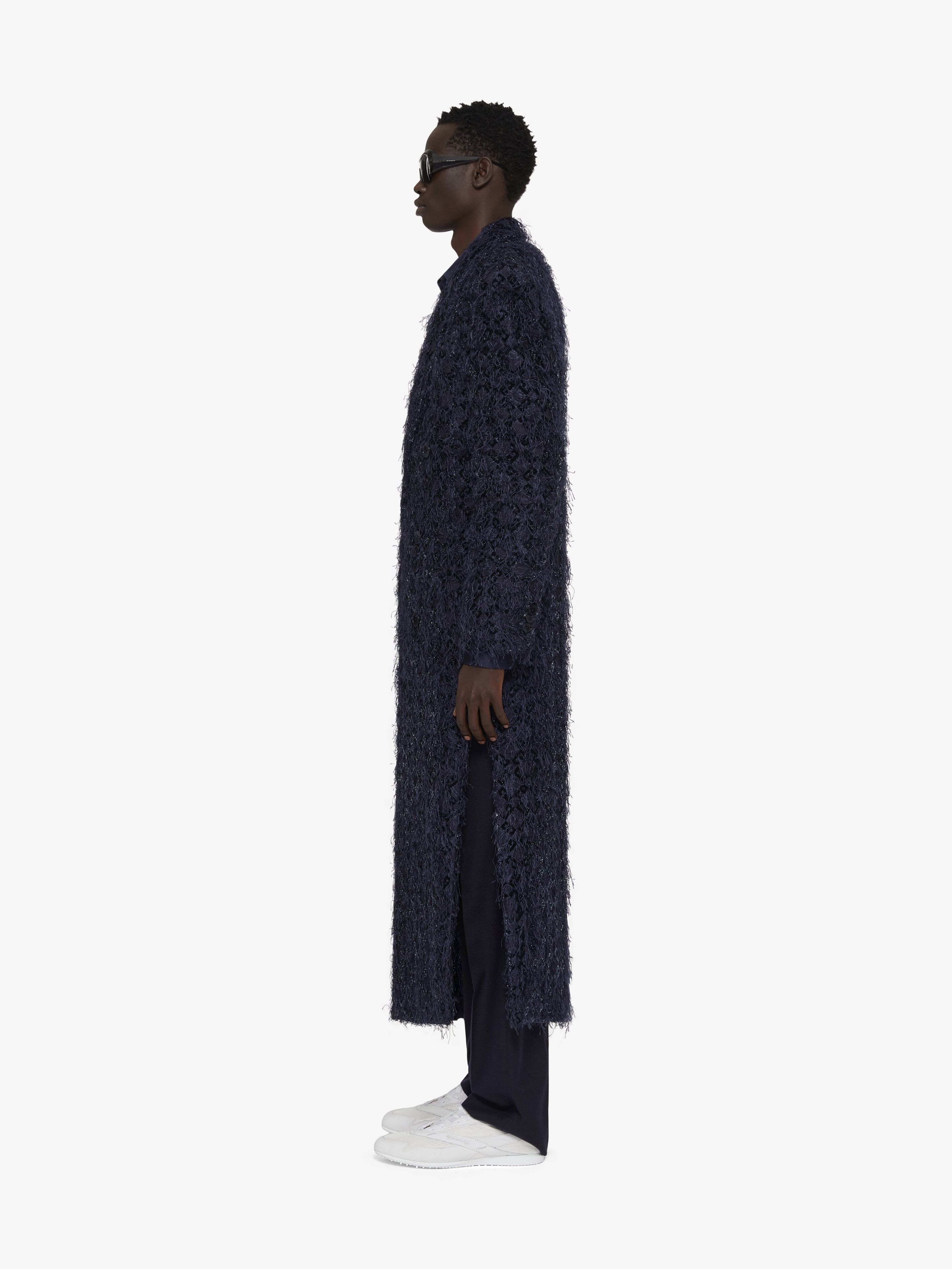 DOUBLE BREASTED COAT IN MONOGRAM 72 FANCY JACQUARD - 3