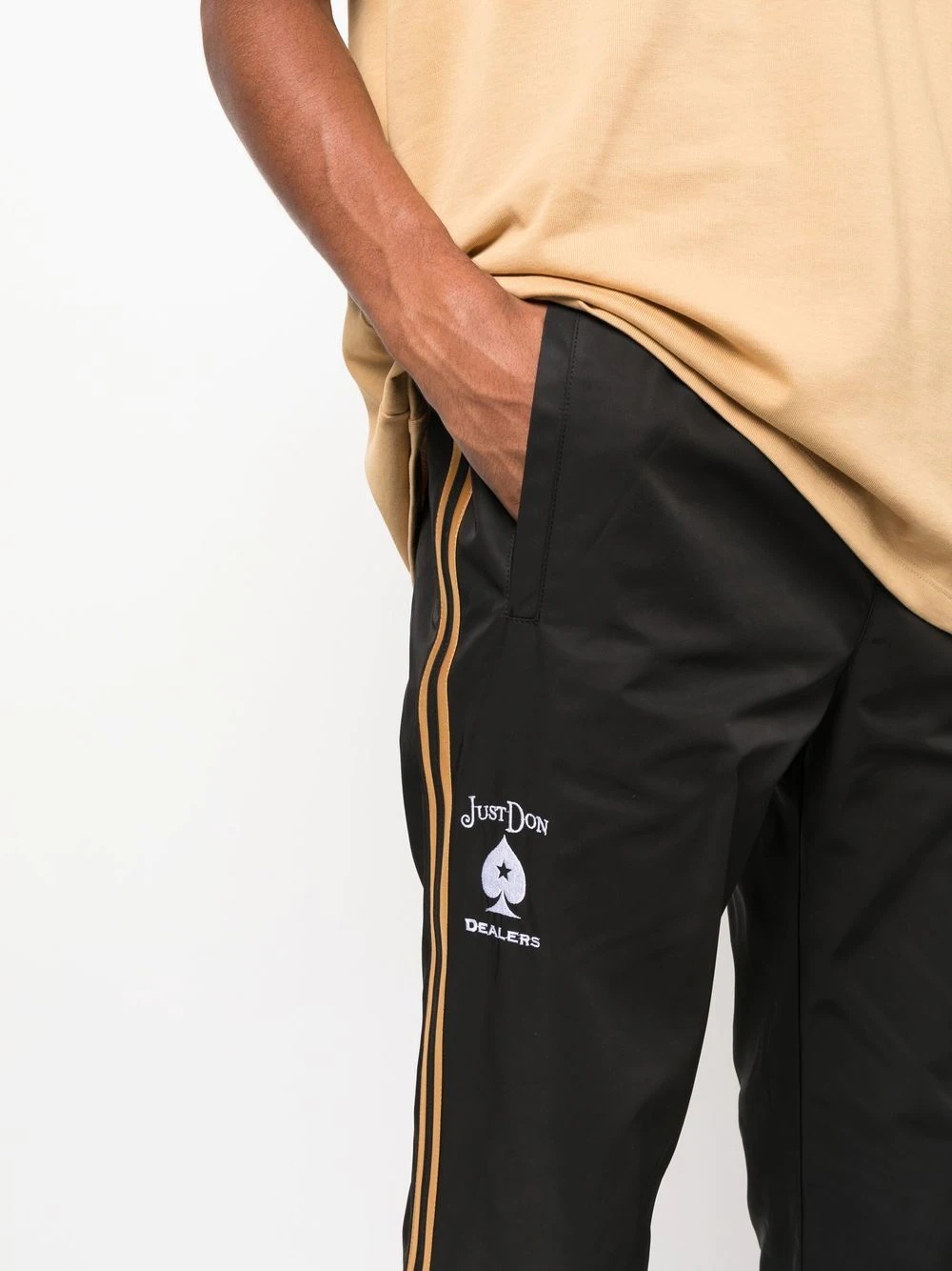 logo-embroidered track pants - 5