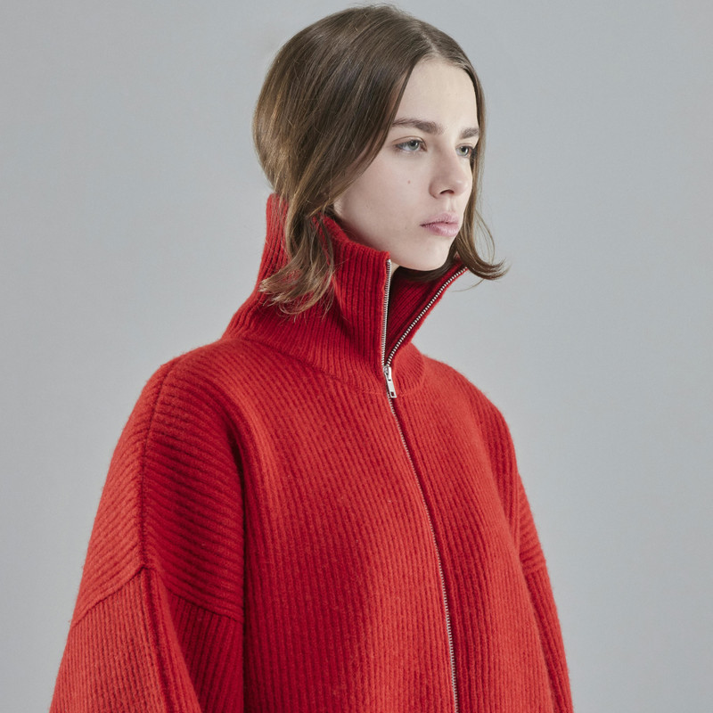 Vonarstræti Zipped Wool Sweater (Unisex) 6