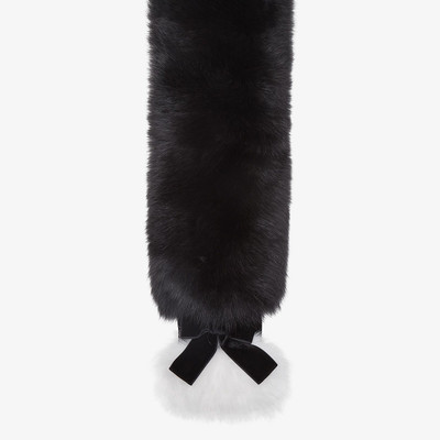 FENDI Multicolor fox fur collar outlook