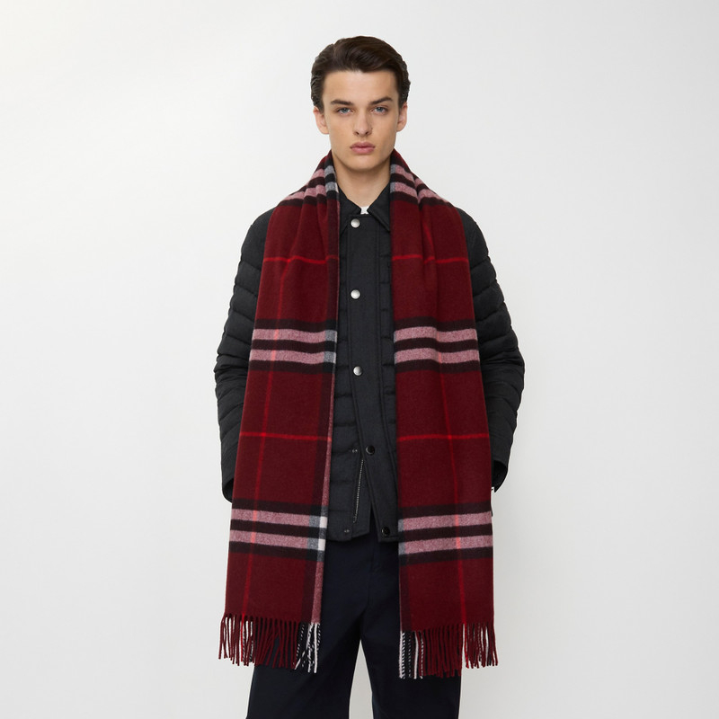 Wide Check Cashmere Scarf 3