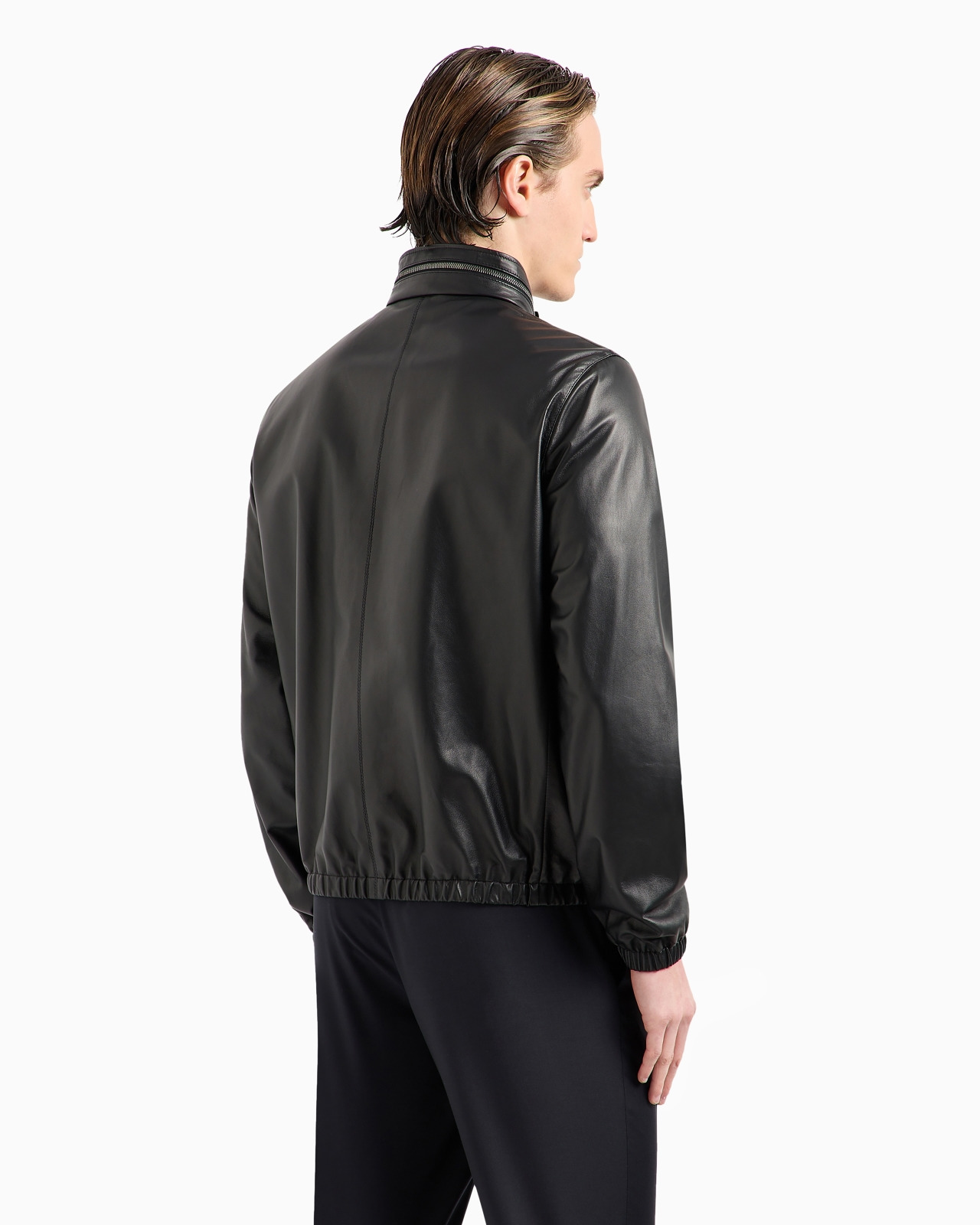 Nappa leather blouson with zip - 3