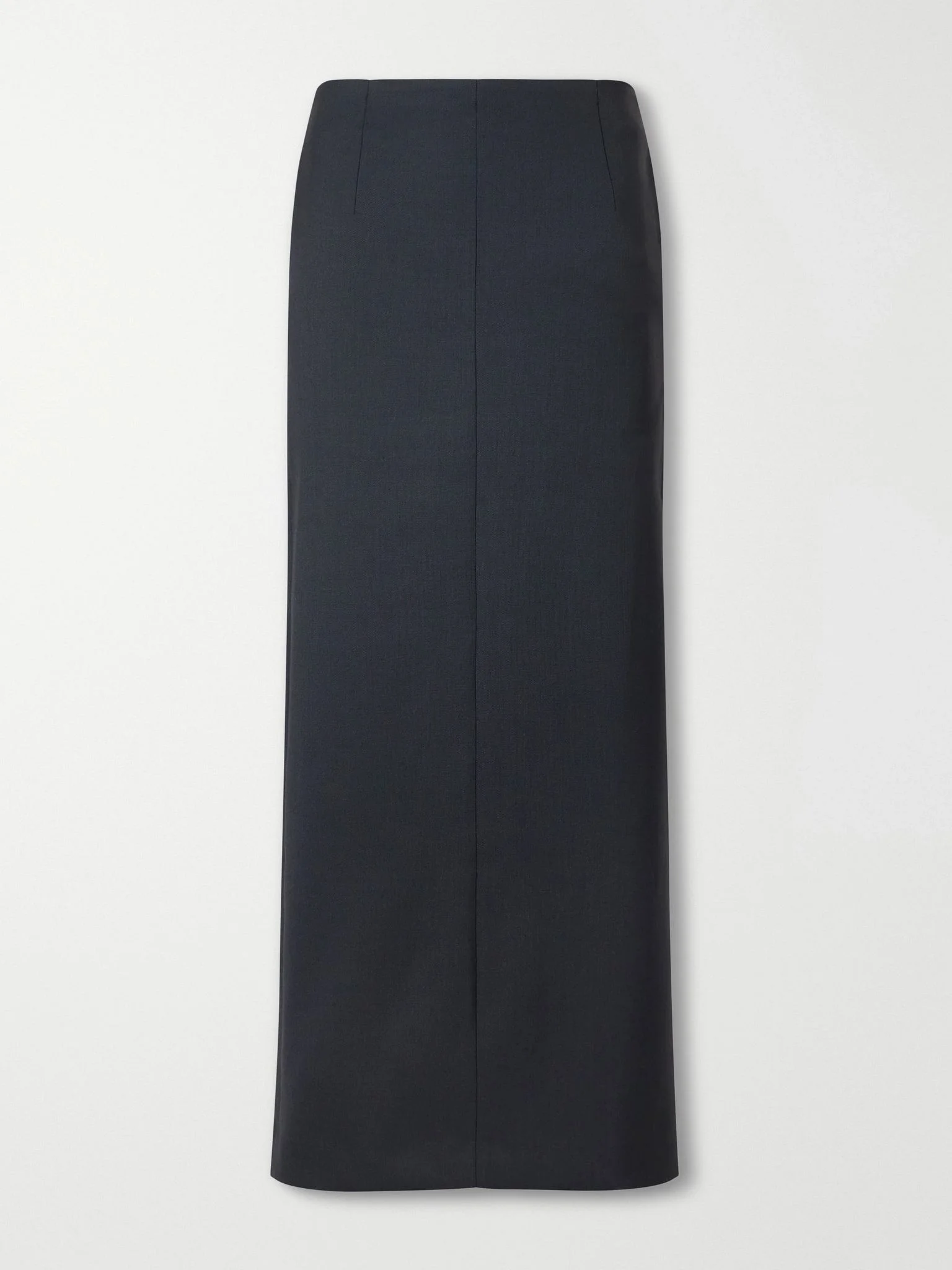 Bay twill midi skirt Black - 1