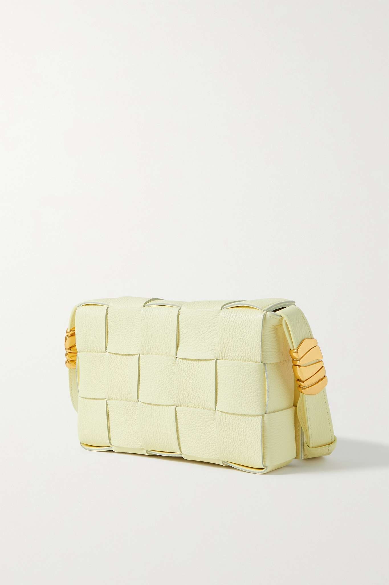 Cassette intrecciato textured-leather shoulder bag - 3