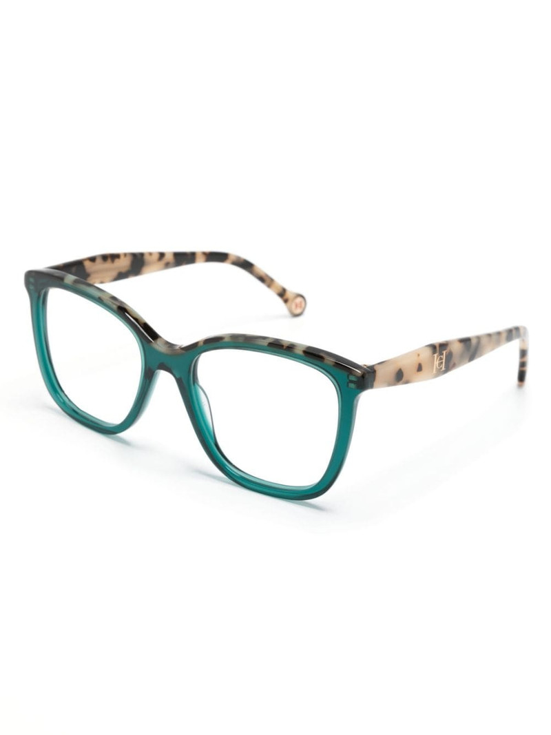CAROLINA HERRERA contrast-border square-frame glasses outlook