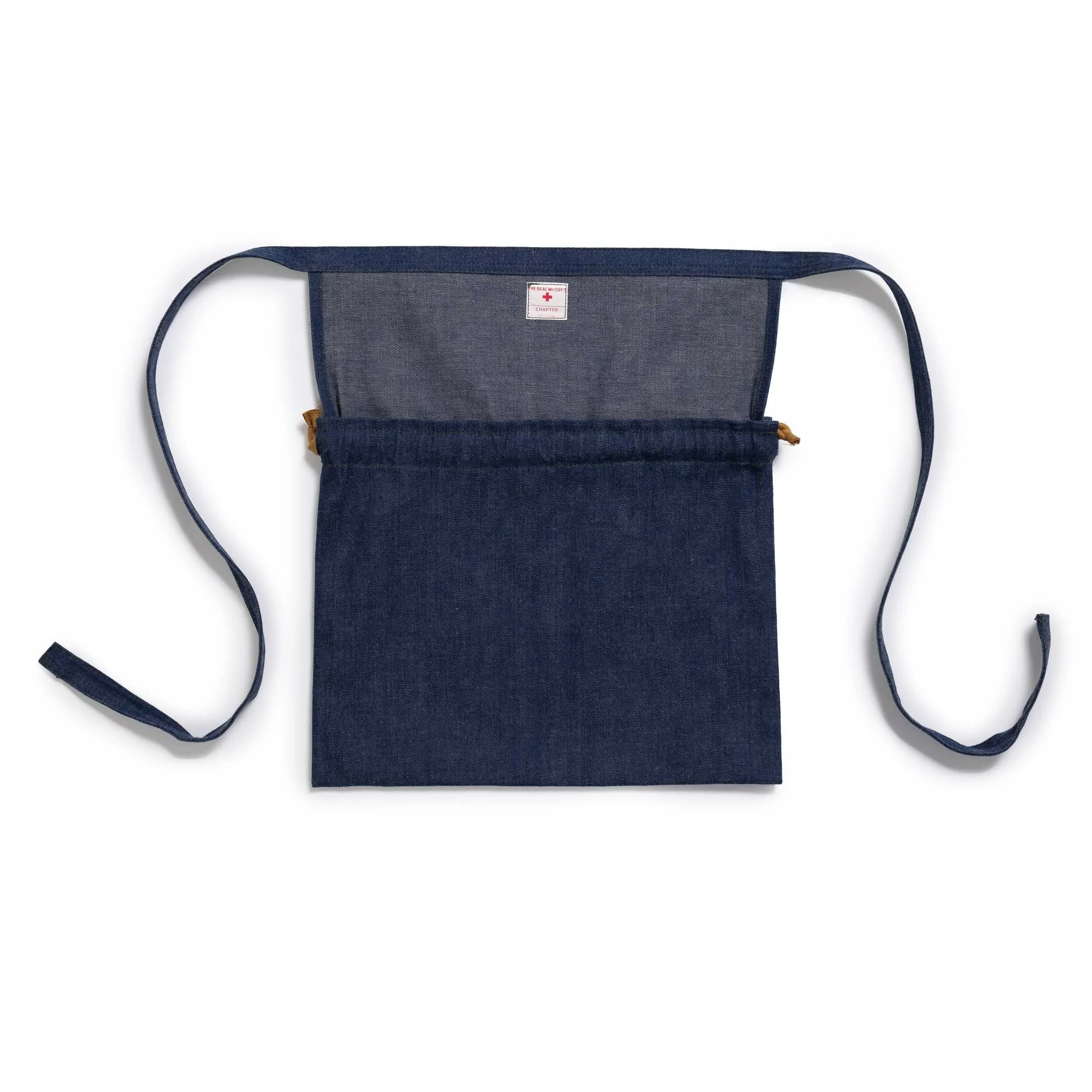 The Real McCoy's Denim Apron Bag Indigo - 1