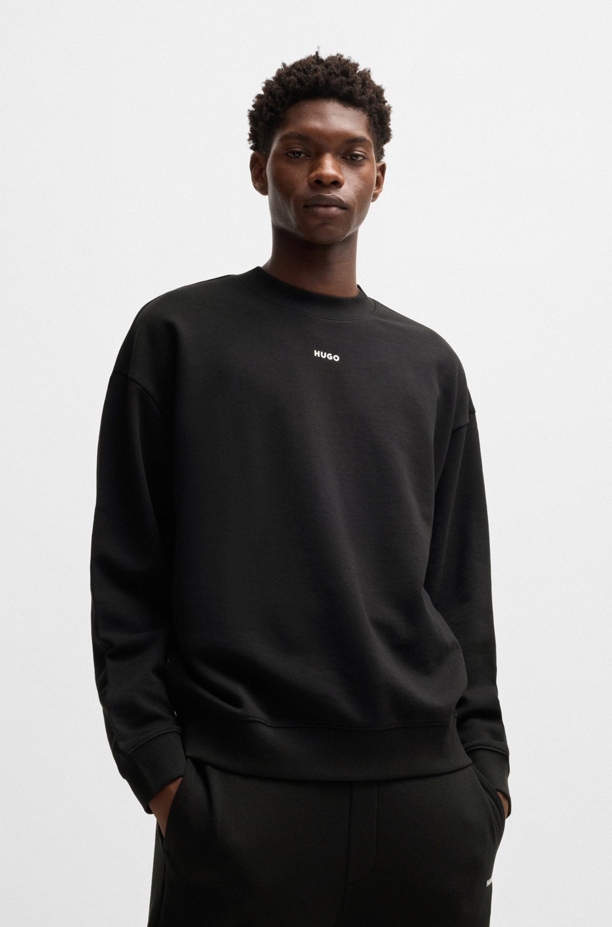 RELAXED-FIT SWEATSHIRT IN COTTON TERRY WITH LOGO PRINT - 2